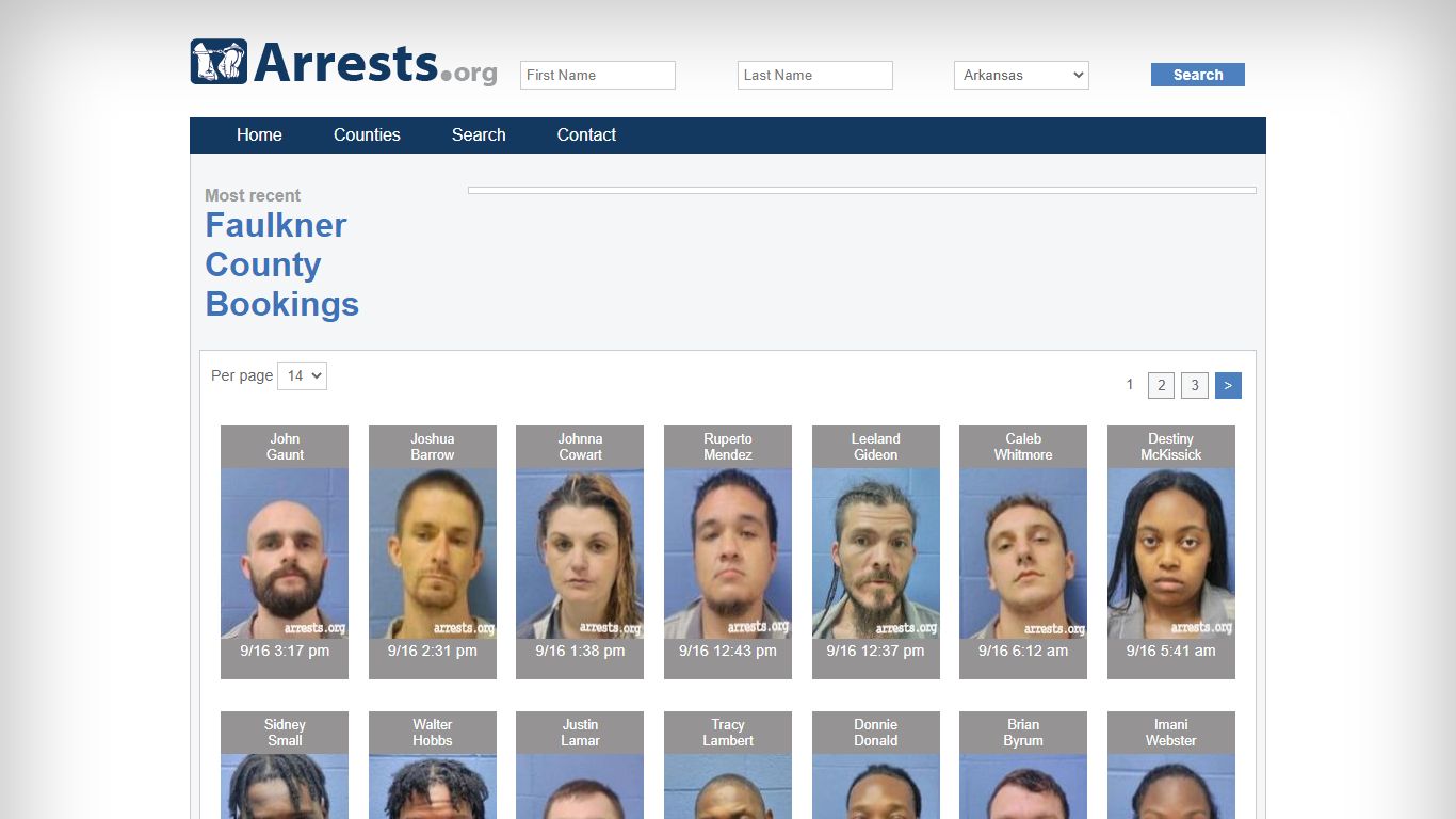 Arkansas Arrests and Inmate Search